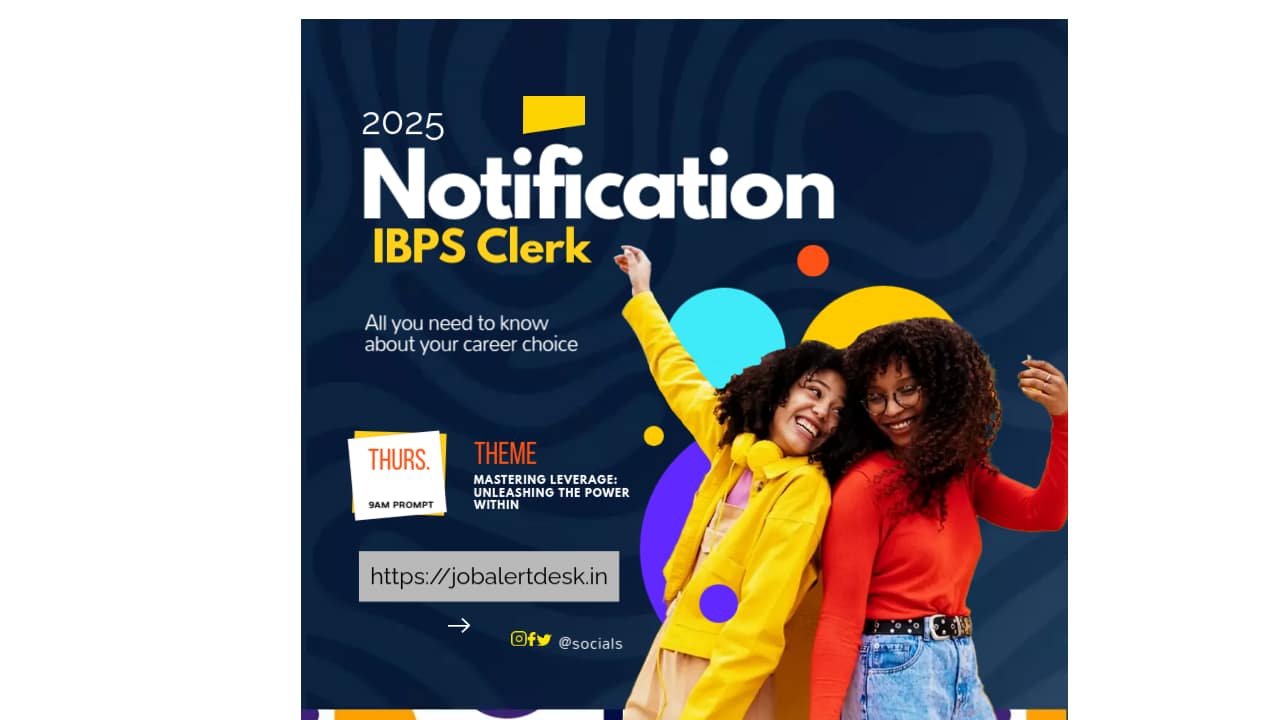 ibps clerk notification 2025
