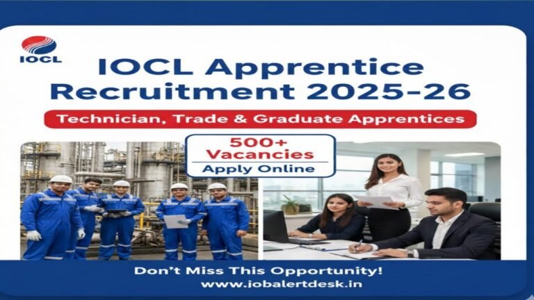 IOCL Apprentice Recruitment 2025-26