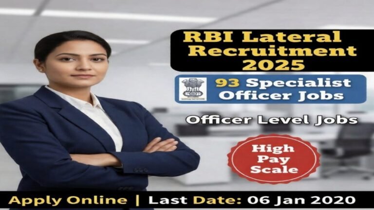 RBI Lateral Recruitment 2025