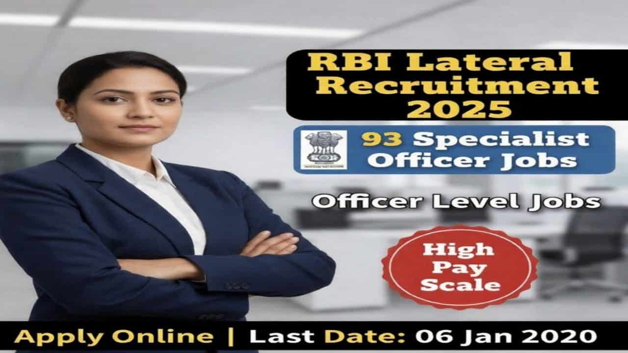RBI Lateral Recruitment 2025