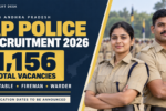 AP Police Recruitment 2026 graphic showing 1,156 Constable, Fireman and Warder vacancies