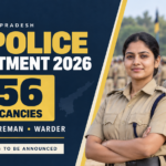 AP Police Recruitment 2026 graphic showing 1,156 Constable, Fireman and Warder vacancies