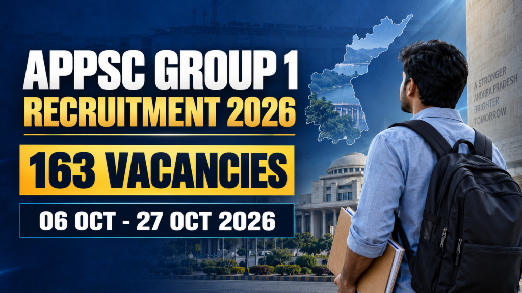 APPSC Group 1 Notification 2026 for 163 vacancies