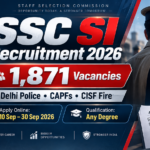 SSC SI Recruitment 2026 1871 Vacancies